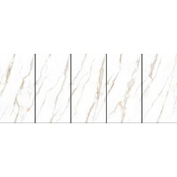 Πλακάκι Calacatta Glow 60Χ120 Λευκό-Μπεζ Τύπου Μαρμάρου Γυαλιστερό Rettificato